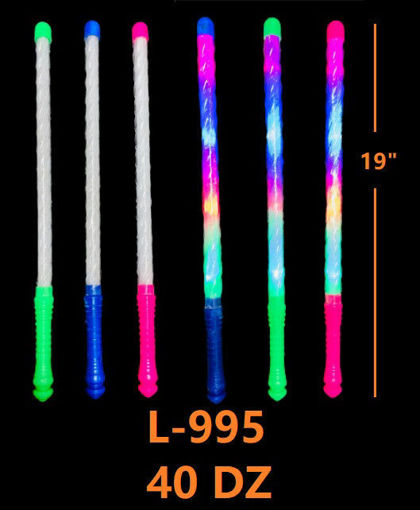 Picture of Clear Light Up Stick 19" 40dz