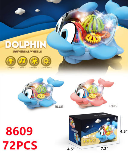 Picture of BO Flashing-Musical Dolphin 72 pcs