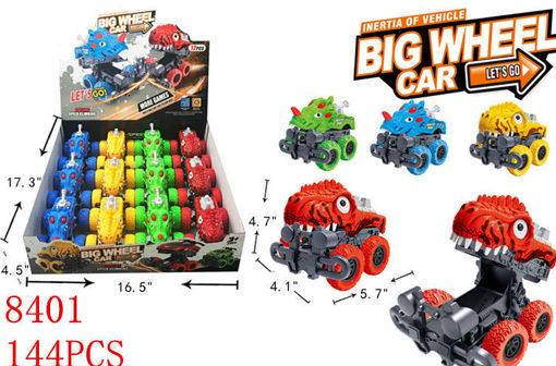 Picture of Big Wheel Dino Friction Car 12 dz