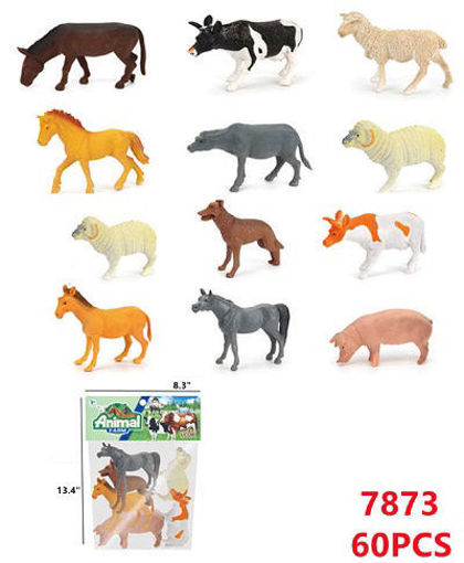 ABC Trading Wholesale. Farm Animal Figures 60 PCS