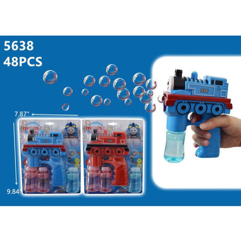 Picture of Flashing Musical Train Bubble Gun 48 pc