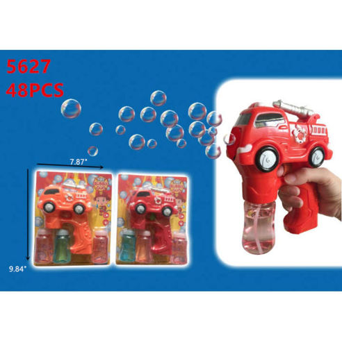 Picture of Flashing-Musical Fire Truck Bubble Gun (OR) 48 pc