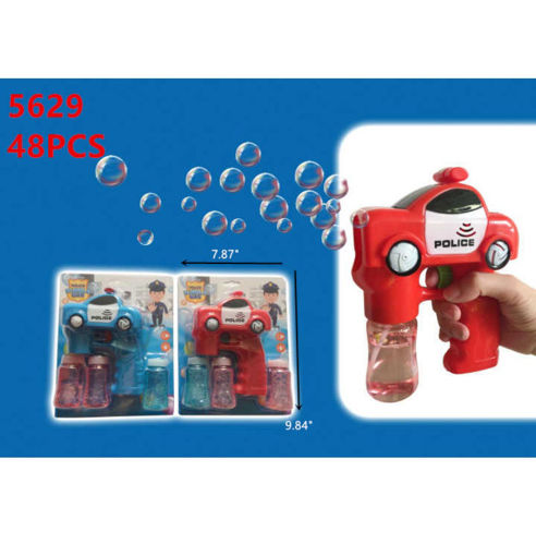 Picture of Flashing-Musical Police Car Bubble Gun (BR) 48 pc