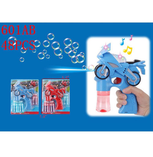 Picture of Motorcycle Flashing Bubble Gun w/Sound 48 pc