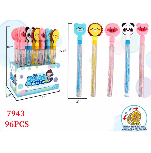 Picture of Animal Clapper Bubble Stick 96PCS