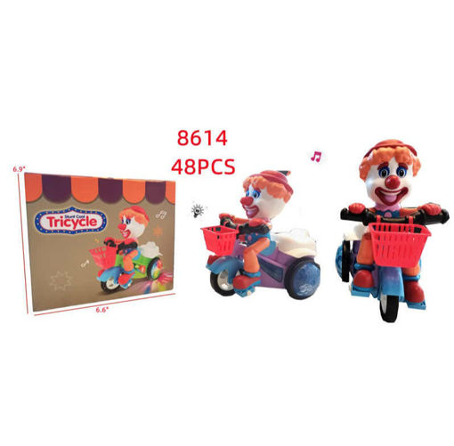 Picture of B/O Clown Bicycle 48 PCS