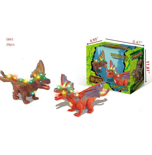 Picture of Fiery Dragon-Dino Toy w/Light & Sound 24 pc