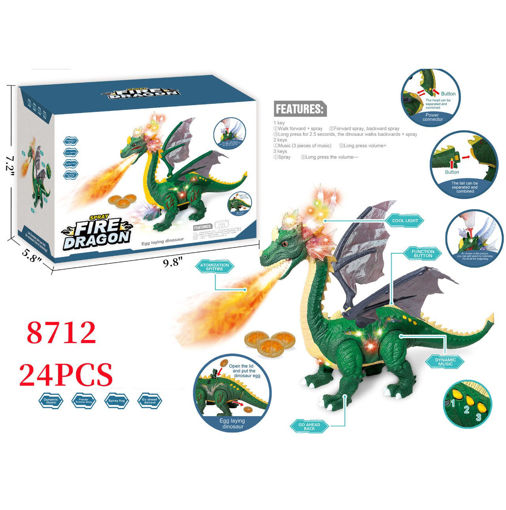 Picture of B/O Fire Dragon 24 PCS