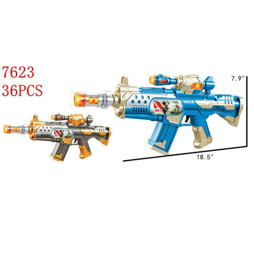 Picture of Assault Gun w/Flashing Light & Image Moving w/Sound  36 pc