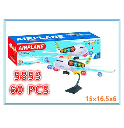 Picture of Luxury Flashing Music Plane 60 pc