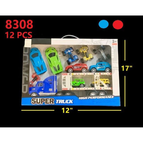 Picture of Super Truck Set w/9 Friction Cars 12 pcs