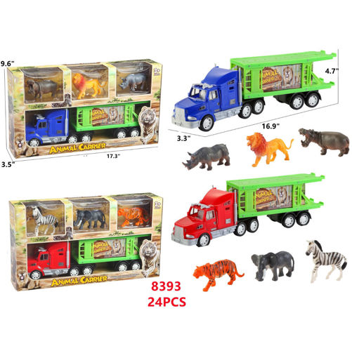 ABC Trading Wholesale. Wild Animal Trailer Truck 24 PCS