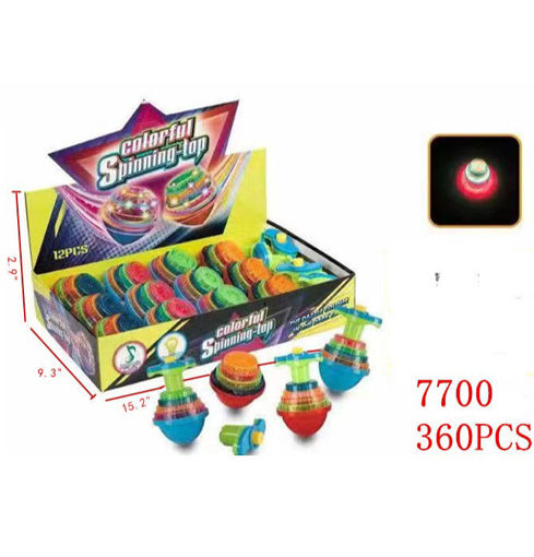 Picture of Flashing Colorful Spinning Top  30 dz