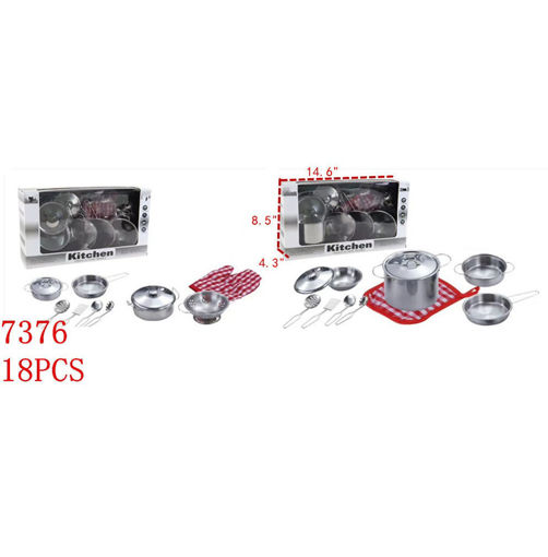 Picture of Stainless Steel Kitchen Pot Set 18 pc