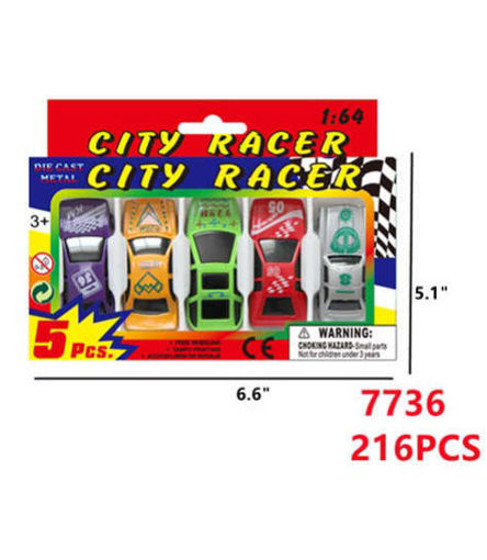 Picture of 5pcs City Race Car Models 216 PCS