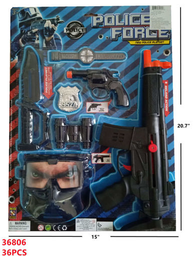 Picture of Police Force Playing Set 36 pc