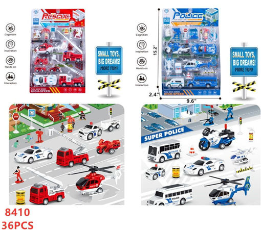 Picture of Rescue & Police Playset 36 PCS