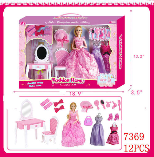 Picture of Doll Dressing Beauty Set 12 pcs