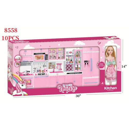 Picture of 5 Section Kitchen w/Doll 10 PCS