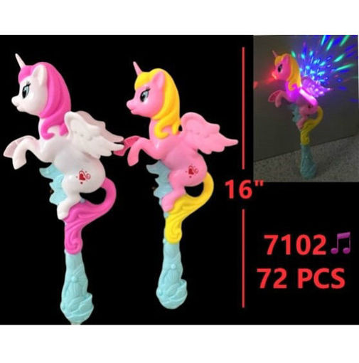 Picture of Unicorn Flashing-Musical Wand 72 pc