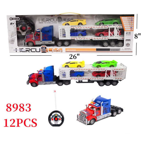 Picture of RC Trailer Truck w/Sports Car 12 PCS