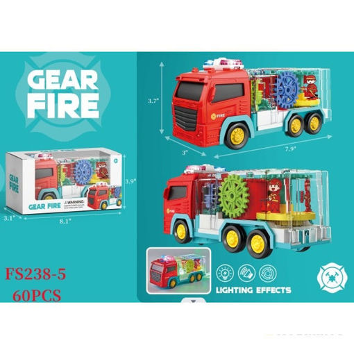 Picture of B/O Gear Fire Truck w/Light & Music 60 PCS