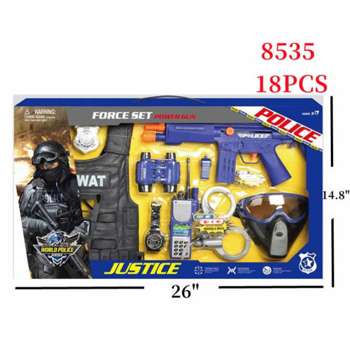 Picture of Police Playset w/Vest & Mask 18 PCS