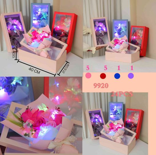 Picture of LED Rose Bouquet in Box 24 PCS