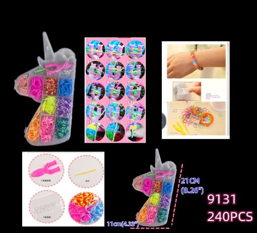 Picture of Unicorn Rubberband Bracelet Kit  20 dz