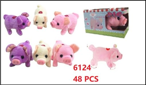 Picture of B/O Walking Piggy Assorted Color w/Box 48 pc