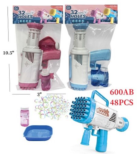 Picture of 32 Holes Dipping Bubble Gun 48 PCS