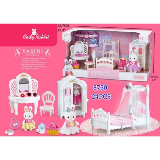 Picture of Dreamy Bedroom Playset 24 PCS