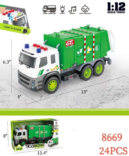 Picture of Friction Recycle Truck w/Light & Sound 24 PCS