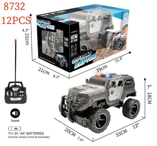 Picture of 1:14 Police Off-road Truck 12 PCS