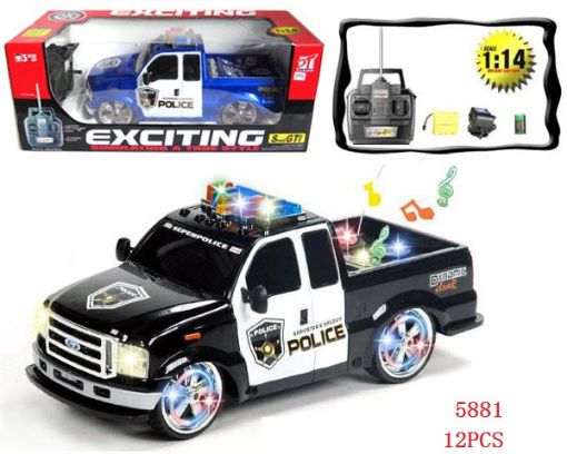 Picture of RC Flashing Police Truck w/Sound 12 pc