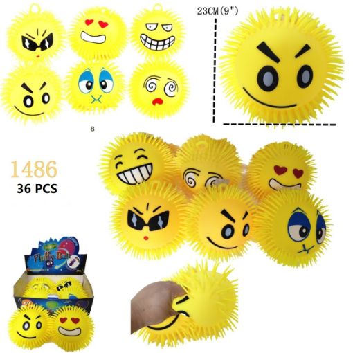 Picture of 9" Emoji Puffer Ball 36 PCS
