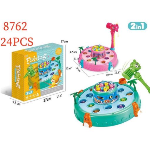 Picture of 2 in 1 Fishing game & whack a mole Game 24 PCS