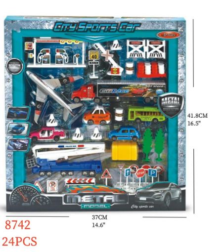 Picture of Metal City Sports Alloy Car 24 PCS