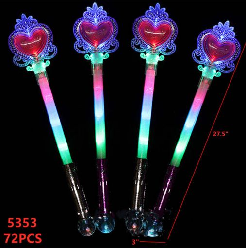 Picture of Heart Wand With Disco Ball 72pcs