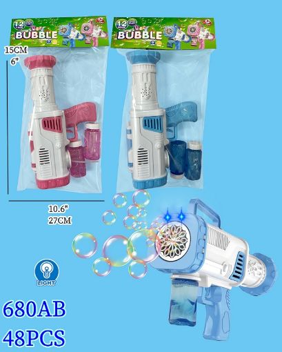 Picture of 12 Holes Automatic Bubble Gun 48 pcs