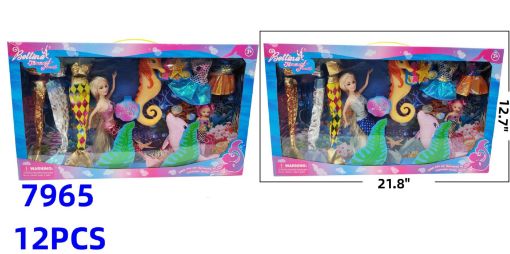 Picture of Mermaid Doll Set 12 PCS