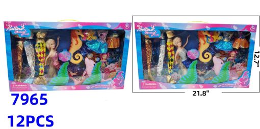 Picture of Mermaid Doll Set 12 PCS