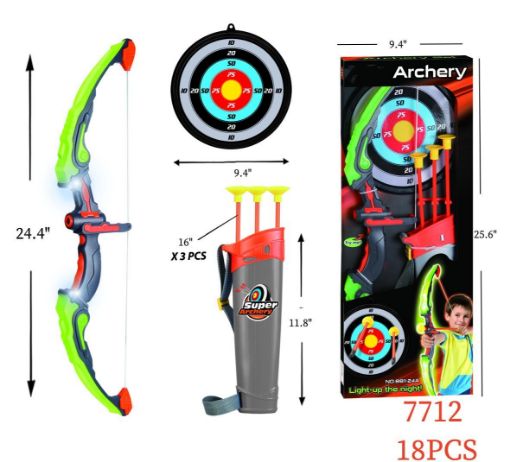 Picture of Boys Light up Archery Set 18 PCS