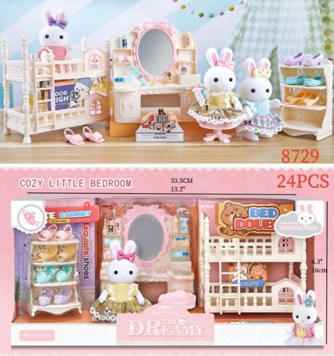 Picture of Bunny Cozy Little Bed Room 24 PCS