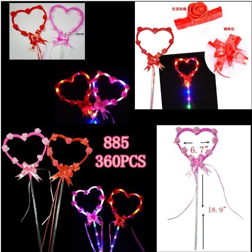 Picture of Light up Heart Shape Stick 30 dz