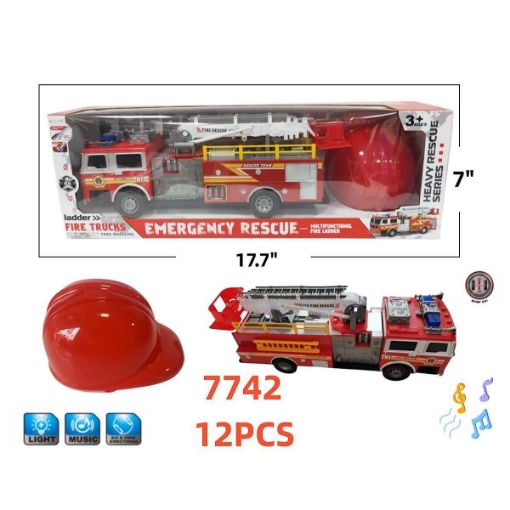 Picture of Friction Fire Truck w/Sound & Light 12 PCS