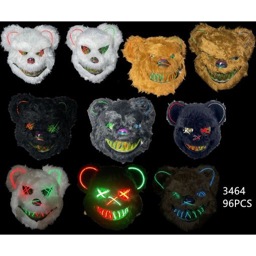 Picture of LED Furry Bear Horror Mask 96 PCS