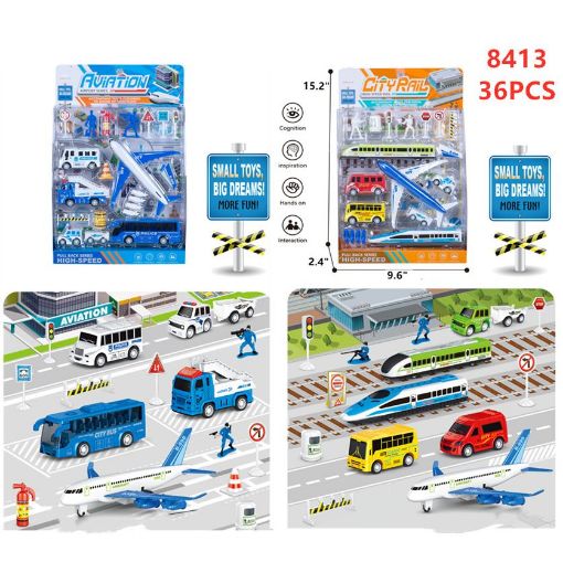 Picture of Aviation & City Rail Set 36 PCS