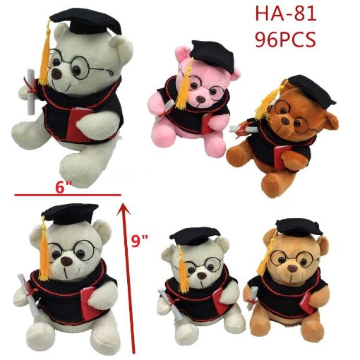 Picture of 9" Graduation Teddy Bear 96 pcs