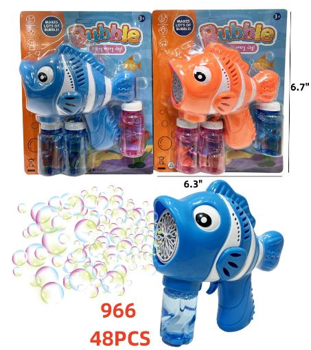 Picture of 16 Holes Solid Fish Bubble gun 48 PCS